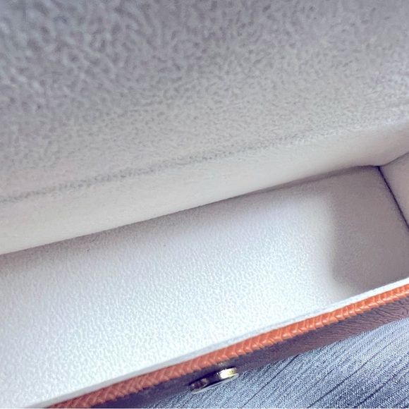 💕Tory Burch Sunglass Eyeglass Glasses Orange Leather Case NWOT - Picture 7 of 7